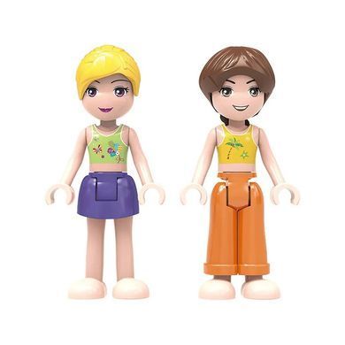 Конструктор Cogo Girls 3 в 1 Пляжный отдых 3072, яхта, пляж, 351 деталь, фигурки, блочный, совместим