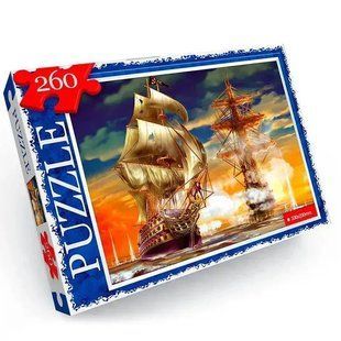 Класичний дитячий пазл "Морські баталії " 260 ел. с.13 Danko Toys C260-13-05
