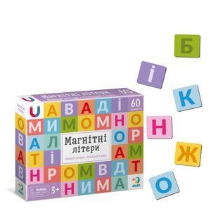 Магнитные буквы. Большой набор (60 магнитов) Dodo 200273
