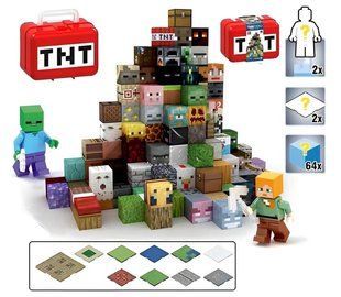 Детский магнитный конструктор Magnet World (64 блока, 2 фигурки, 2 платформы, в боксе) L 001-26 A