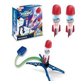 Игрушка механический запускатель с ракетами (3 заряда, с подсветкой) 506