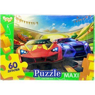 Детский пазл Макси 60 эл. с.10 "Гонки" Danko Toys Mx60-10-09