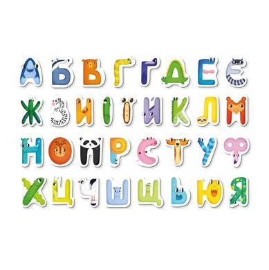 Моя первая украинская магнитная азбука, Dodo 200211, развивающая игра, 33 магнита, алфавит, ДоДо