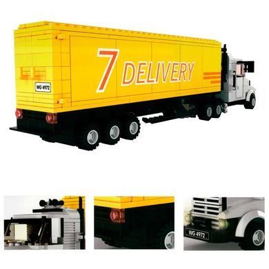 Конструктор Goods Vehiclel Желтый грузовик (Container Truck, 333 дет.) 4972