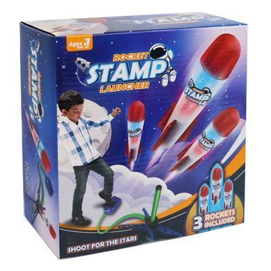 Игрушка механический запускатель с ракетами (3 заряда, с подсветкой) 506
