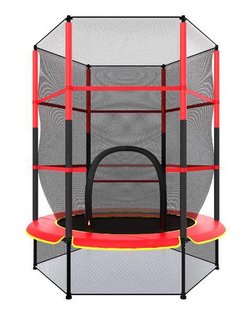 Детский мини батут 4,5 FT защитная сетка стальной каркас основа ткань эластичные ремни для детей сухой бассейн