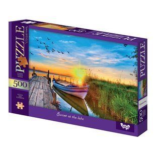 Класичний пазл 500 ел. с.15 "Sunset at the lake" Danko Toys С500-15-10
