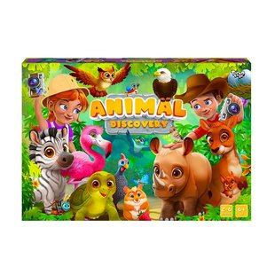 Настольная игра Animal Discovery G-AD-01-01U Danko Toys, развивающая, развлекательная игра викторина для детей