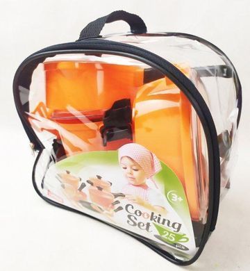 Набор посуды Cooking Set в сумке 1498 Юника 25 предметов чайник кастрюли сервиз детская игрушка для детей