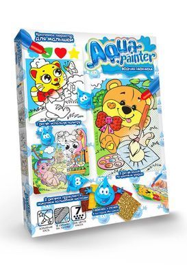 Набор креативного творчества Aqua Painter AQP-01-01U Danko Toys (укр) водная раскраска волшебная кисточка