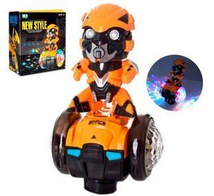 Робот-герой на дискомобиле (Bumblebee/Бамблби, подсветка, музыка) 17128/17138