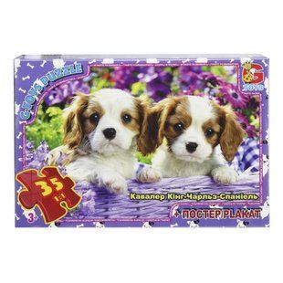 Пазл Домашние любимцы + постер G-Toys (35 дет.) AN143