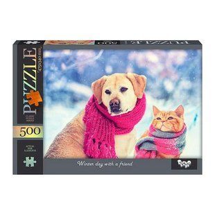 Класичний пазл 500 ел. с.14 "Winter day with a friend" Danko Toys С500-14-08