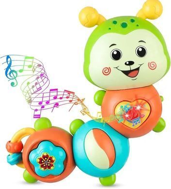 Інтерактивне брязкальце Гусениця Limo Toy HB 0045