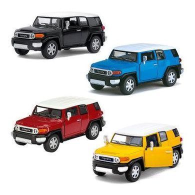 Дитяча колекційна машинка Kinsmart Toyota FJ Cruiser KT5343w машина метал інерційна відчиняються двері іграшка