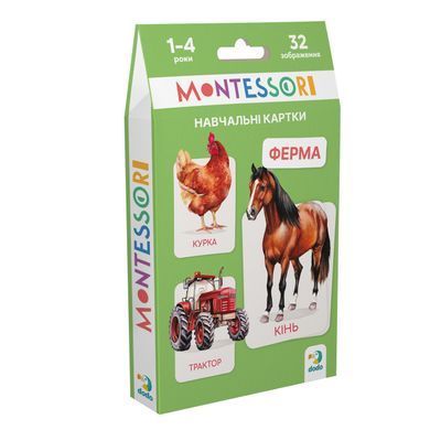 Набор обучающих карточек Монтессори "Ферма" Dodo 301233