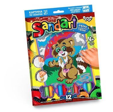 Фреска из цветного песка SAND ARТ Danko Toys&nbsp;SA-01-01 набор детского креативного творчества блестки для детей