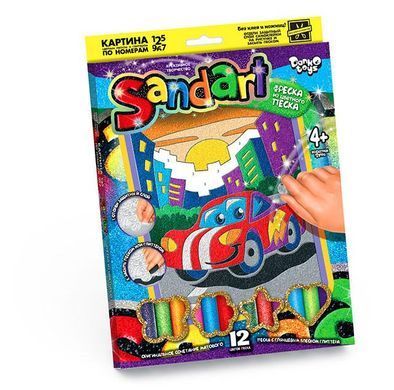 Фреска из цветного песка SAND ARТ Danko Toys&nbsp;SA-01-01 набор детского креативного творчества блестки для детей