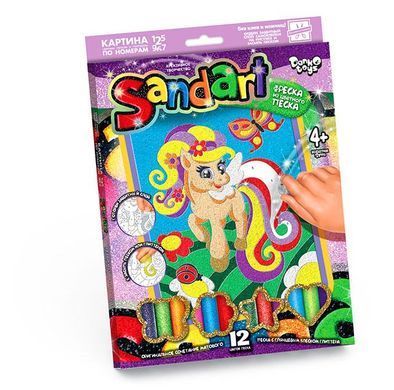 Фреска из цветного песка SAND ARТ Danko Toys&nbsp;SA-01-01 набор детского креативного творчества блестки для детей