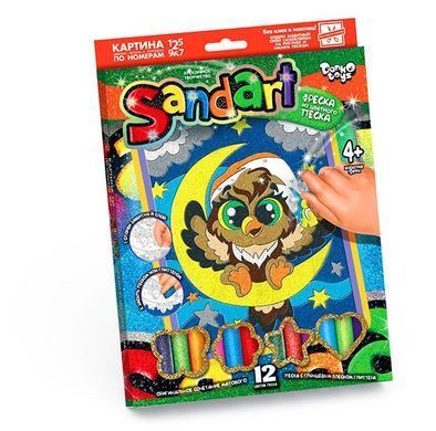 Фреска из цветного песка SAND ARТ Danko Toys&nbsp;SA-01-01 набор детского креативного творчества блестки для детей
