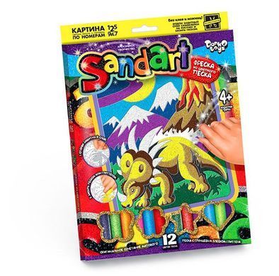Фреска из цветного песка SAND ARТ Danko Toys&nbsp;SA-01-01 набор детского креативного творчества блестки для детей