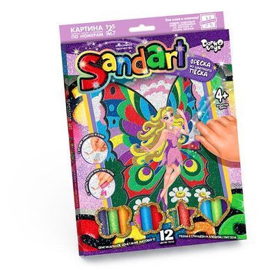 Фреска из цветного песка SAND ARТ Danko Toys&nbsp;SA-01-01 набор детского креативного творчества блестки для детей