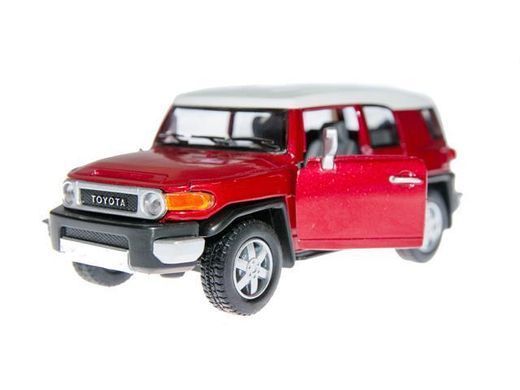 Дитяча колекційна машинка Kinsmart Toyota FJ Cruiser KT5343w машина метал інерційна відчиняються двері іграшка