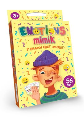 Настольная игра Emotions Mimik (укр) EM-01-01U DankoToys карточная развивающая викторина для всей семьи Эмоции