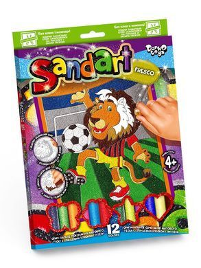 Фреска из цветного песка SAND ART Danko Toys SA-02-01 детский набор для творчества детей картина глиттер