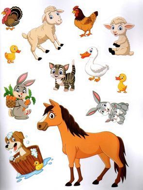 Sticker book малюкам. Весела ферма (книга з наліпками) Манго-book 9789664993057/1