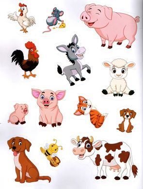Sticker book малюкам. Весела ферма (книга з наліпками) Манго-book 9789664993057/1