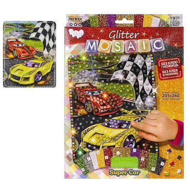 Креативна творчість Блискуча мозаїка (Glitter Mosaic) с.3 Danko Toys БМ-03-01,02,03,04,05...10