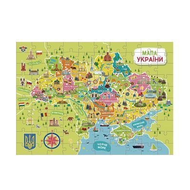 Детский пазл Карта Украины Dodo (100 элементов) 300706