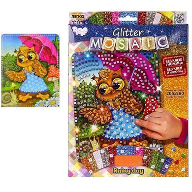Креативна творчість Блискуча мозаїка (Glitter Mosaic) с.3 Danko Toys БМ-03-01,02,03,04,05...10