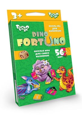 Настольная игра Dino Fortuno Danko Toys UF-05-01 Дино ФортУно детская развивающая внимательность детей малышей