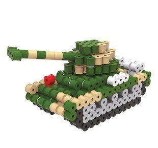 Термомозаїка тривимірна CT-0019E, Creative Toys, Військова техніка, термо мозаїка 3D, набір для творчості, іграшка