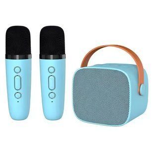 Караоке з 2 мікрофонами та колонкою (Bluetooth, AUX, підтримка TF-карти) C 72966 BL
