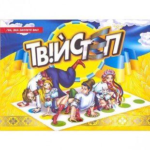 Напольная игра Твійстеп (укр) Danko Toys DTG14 Твистер игровое поле развивающая спортивная для детей взрослых