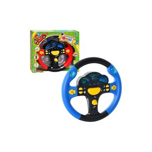 Музыкальный руль 7044 UK Joy Toy обучающая развивающая детская игрушка автотренажер для детей