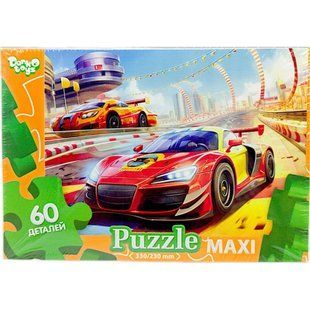 Детский пазл Макси 60 эл. с.10 "Спорткар" Danko Toys Mx60-10-12