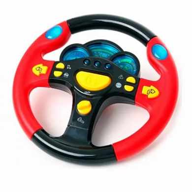 Музыкальный руль 7044 UK Joy Toy обучающая развивающая детская игрушка автотренажер для детей