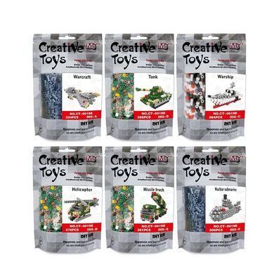 Термомозаїка тривимірна CT-0019E, Creative Toys, Військова техніка, термо мозаїка 3D, набір для творчості, іграшка