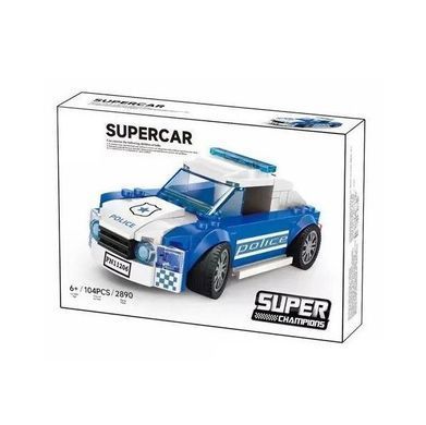 Конструктор Supercar Полицейское авто (спорткар, 104 дет.) 2890