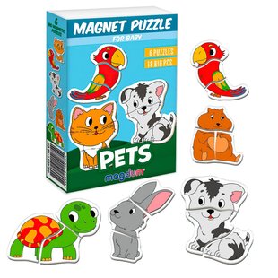 Магнитные пазлы Magdum Pets (англ.) ML4031-34 EN