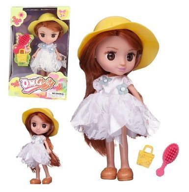 Кукла в шляпке и с аксессуарами O.M.Girly (16,5 см) 65006