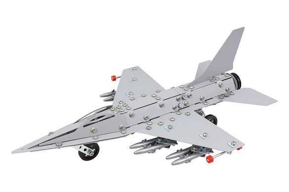 Металлический конструктор, модель Истребитель F-16 ТехноК 9598