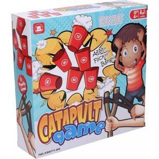 Дитяча настільна гра Catapult game (2 рогатки, склянки) XS977-66