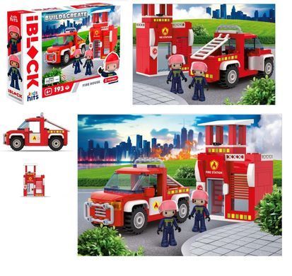 Конструктор Kids hits IBLOCK Junior Пожарная станция (193 дет.) KH43/002/1