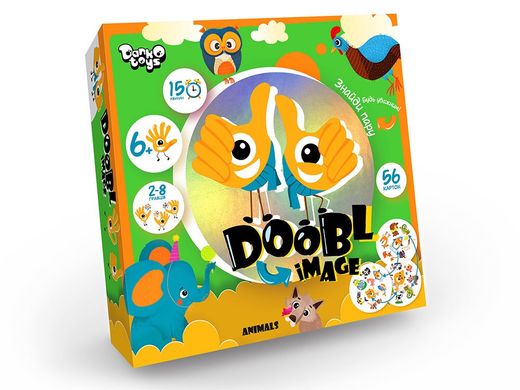 Настільна гра Doobl Image Danko Toys DBI-01-01U близнюк ігрові картки для дітей та дорослих