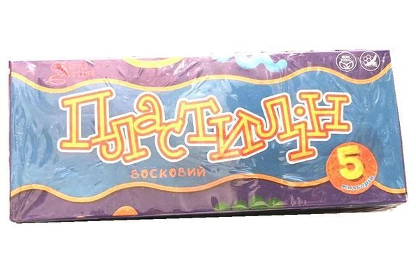 Пластилін восковий Little Artist, 832535, набір 5 кольорів, стек, для ліплення, 100 г, Leader